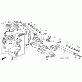 Схема вузла: Верхня траверса і Кліпон керма для Honda VFR800 VFR