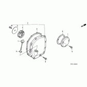 Схема вузла: Права кришка картера для Honda CB1000 CB1000F