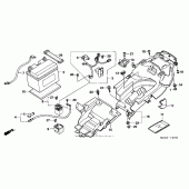 Схема вузла: Акумулятор (05-) для Honda CBR600 CBR600RR