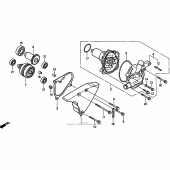Схема вузла: Водяний насос для Honda VT1100 Shadow ACE