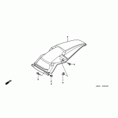 Схема узла: Заднее крыло для Honda CR250