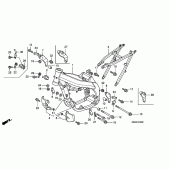 Схема вузла: Рама (CRF450R2,3,4) для Honda CRF450 CRF450R