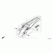 Схема вузла: Заднє крило для Honda CRF450 CRF450R