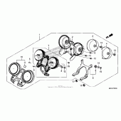 Схема вузла: Панель приладів для Honda CB1100