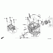 Схема вузла: Головка циліндра для Honda CRF450 CRF450X