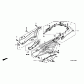 Схема вузла: Side cover + rear cowl для Honda ST1300 Pan-European Police