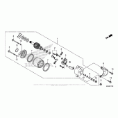 Схема вузла: Стартер електричний для Honda CRF125 CRF125F