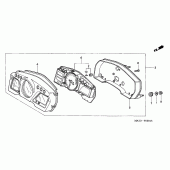 Схема узла: Панель приборов (1/2/3/4) для Honda CBR1100XX Blackbird