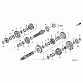 Схема узла: Трансмиссия для Honda ST1300 Pan-European