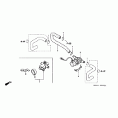 Схема вузла: Air injection valve для Honda GL1800 Gold Wing