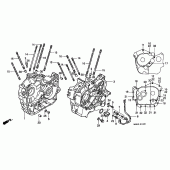 Схема вузла: Картер двигуна для Honda VT1100 Shadow Aero