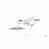 Схема вузла: Emblem (3) для Honda VT750 Shadow RS