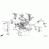Схема узла: Топливный бак для Honda NSA700 DN-01