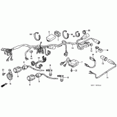 Схема узла: Жгут проводки/ катушка зажигания для Honda CMX250 Rebel