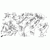 Схема вузла: Вихлопна система (2) для Honda VFR800 Interceptor
