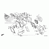 Схема узла: Воздушный фильтр для Honda CRF125 CRF125F