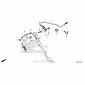 Схема узла: Боковая подножка (1) для Honda VT750 Shadow Spirit