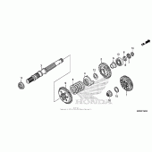 Схема вузла: Final shaft для Honda GL1800 Gold Wing Valkyrie