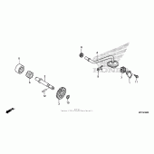 Схема вузла: Масляний насос для Honda CRF450 CRF450X