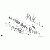 Схема узла: Shift drum/shift fork для Honda VFR750F VFR750R (RC30)