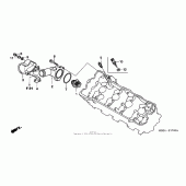 Схема узла: Термостат для Honda CB600F 599