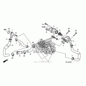 Схема вузла: Термостат для Honda CBR1000 CBR1000RR Fireblade
