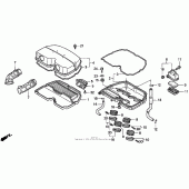Схема узла: Воздушный фильтр для Honda CBR900RR CBR919RR Fireblade