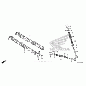Схема вузла: Шток & Клапан для Honda CBR1000 CBR1000RR Fireblade