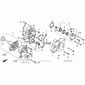 Схема вузла: Водяний насос для Honda VFR800 Interceptor