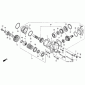 Схема вузла: Вал хрестової для Honda VT1100 Shadow