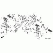 Схема вузла: Підніжки для Honda CBF1000