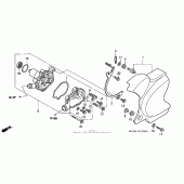 Схема узла: Водяной насос для Honda VT750 Shadow Spirit