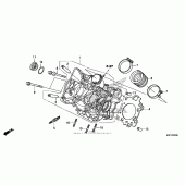 Схема вузла: Головка циліндра для Honda CTX700