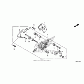 Схема вузла: Parking brake caliper для Honda NC700