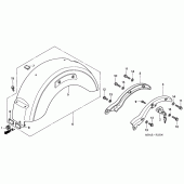 Схема узла: Заднее крыло для Honda VT750 Shadow A.C.E.