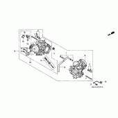 Схема вузла: Карбюратор в зборі для Honda VT1100 Shadow