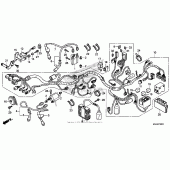 Схема вузла: Wire harness (1) для Honda VT750 Shadow Aero
