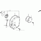 Схема вузла: Права кришка картера для Honda CB1000 CB1000F