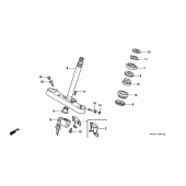 Схема вузла: Рульова траверса (VT1100C2) для Honda VT1100 Shadow ACE