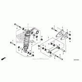 Схема узла: Задний амортизатор (cbr600rr) для Honda CBR600 CBR600RR
