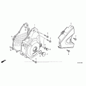 Схема вузла: Ліва кришка картера для Honda CMX300 Rebel