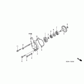 Схема вузла: Водяний насос для Honda CRF250 CRF250R