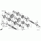 Схема вузла: Трансмісія для Honda VFR1200 Crosstourer