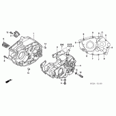 Схема вузла: Картер двигуна для Honda XR250