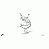 Схема вузла: Клапанна кришка для Honda CRF150 CRF150RB