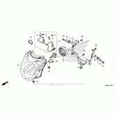 Схема вузла: Фара для Honda NC700