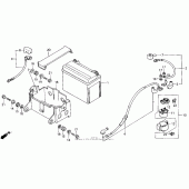 Схема вузла: Акумулятор для Honda VFR750F VFR750R (RC30)