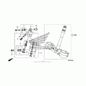 Схема вузла: Steering damper для Honda CRF250 CRF250R