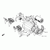 Схема узла: Воздушный фильтр для Honda CB600F Hornet