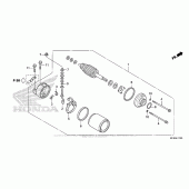 Схема вузла: Стартер електричний для Honda CB1000 CB1000R